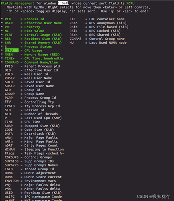 linux系统top命令详解,linux top命令参数详解