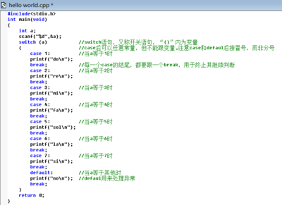 c语言switch语句怎么返回,c语言 switch语句